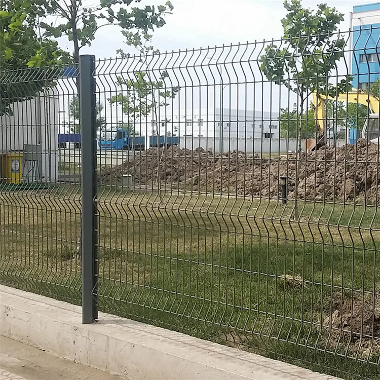  Оцинкованный перед пвх покрытием 3d садовый металлический забор