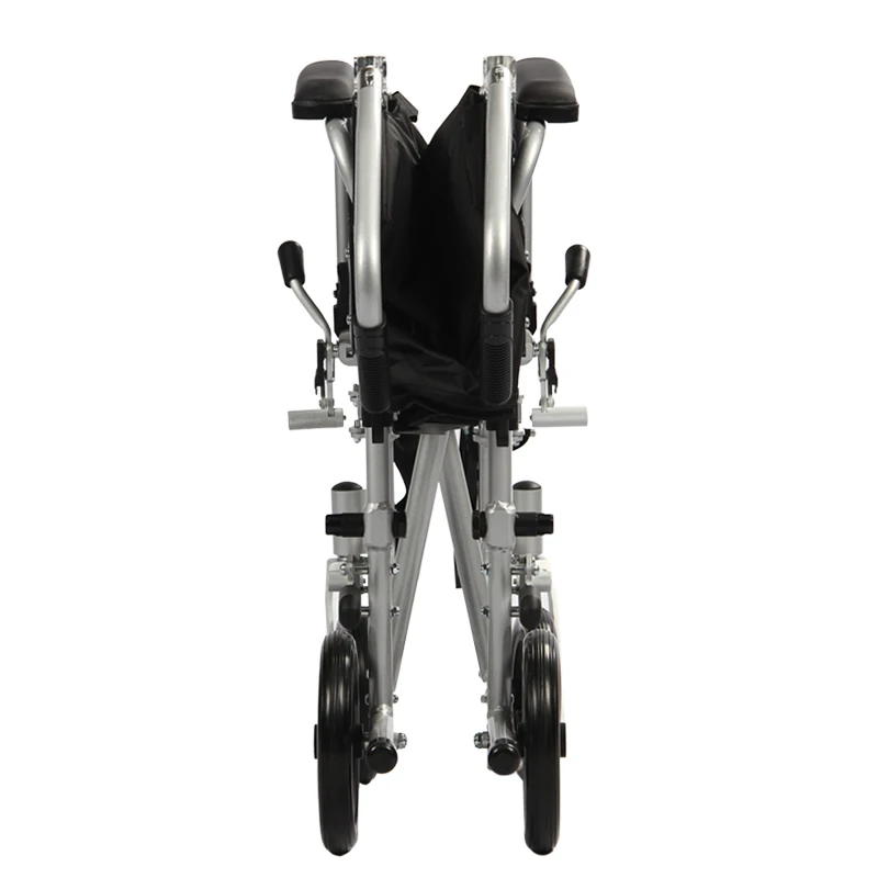 6 wheel detachable lightweight portable folding aluminum alloy wheelchair bariatric wheelchair with disabilities