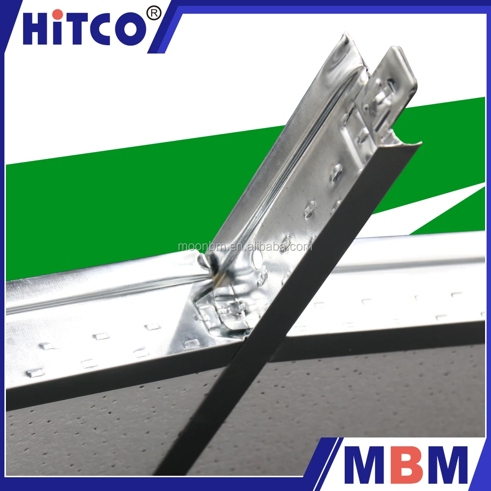 
China Hot Sale 24T Flat Galvanized Steel suspended Ceiling t grid for building 