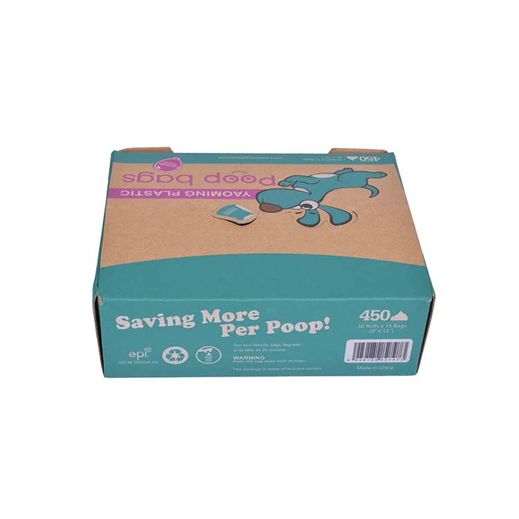 YAOMING poop bags brand Degradable Compostable Biodegradable Waste Bag For Dog