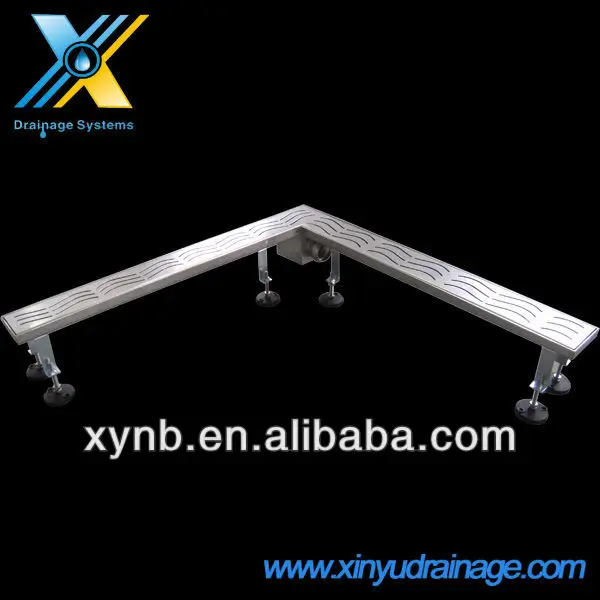
Wall corner floor drain stainless Steel shower drain 