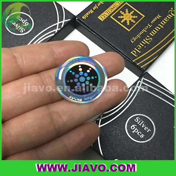 Large Stock and Negative Ions Mobile Phone Glowing Sticker with Box Packing