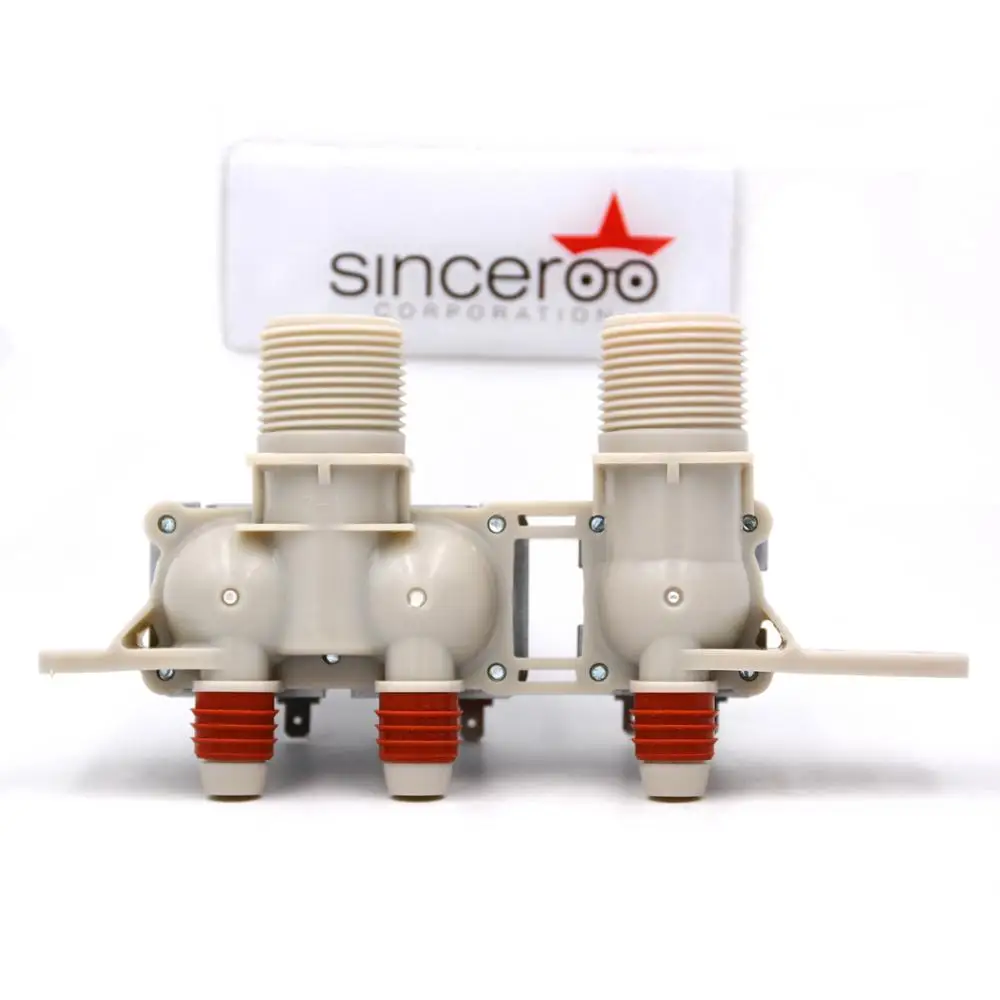 285805 Water Inlet Valve with Mounting Bracket for Clothes Washer 110 VAC/120 VAC, Works with Whirlpool, Maytag, Alliance