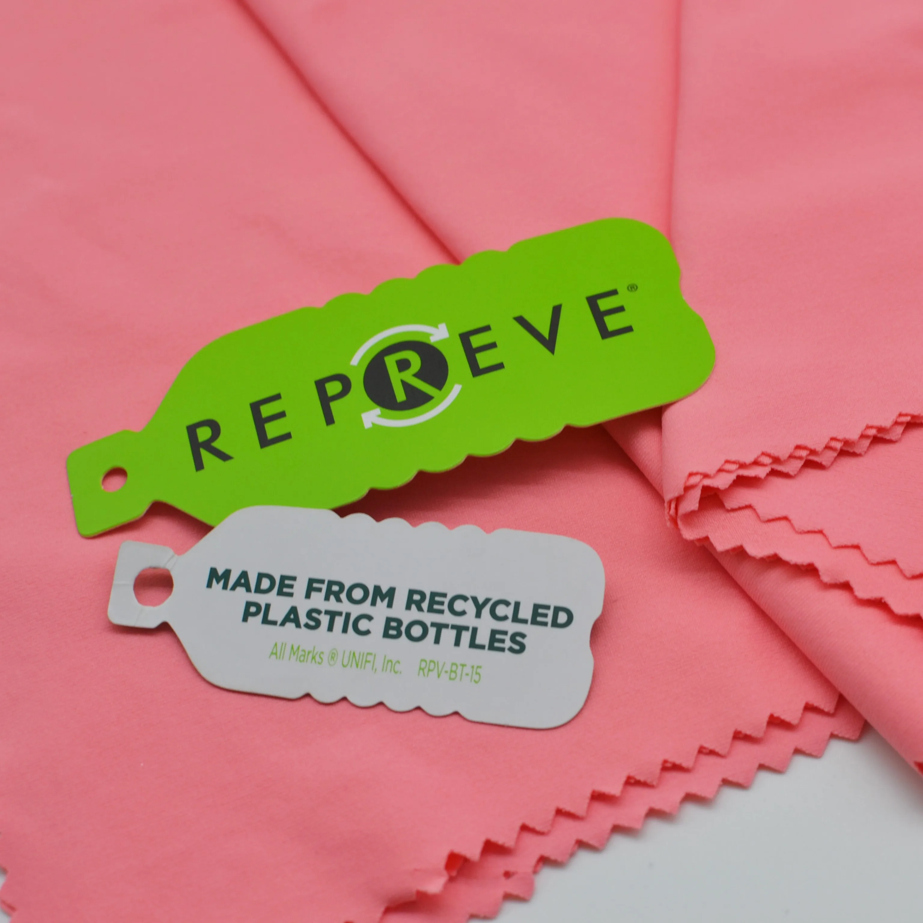 REPREVE 92% recycled polyester 8% spandex single jersey fabric for sportswear