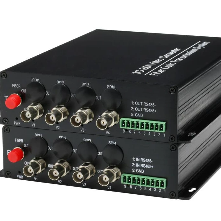 1310nm 1550nm2 Chs Bi-directional 3G-SDI Video to Fiber Converter  SC /UPC Optical connector  extender upto 40km