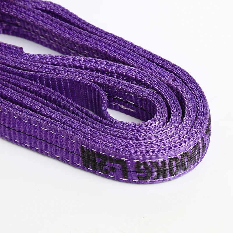 Easy to use heavy duty polyester 2m 1 ton webbing sling