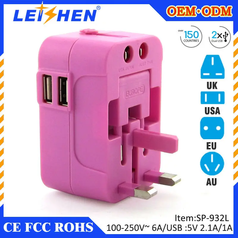 2015 высокое качество новый дизайн супер функция 5v 2.1a двойной usb зарядное вилка адаптера с ce rohs сертификаты