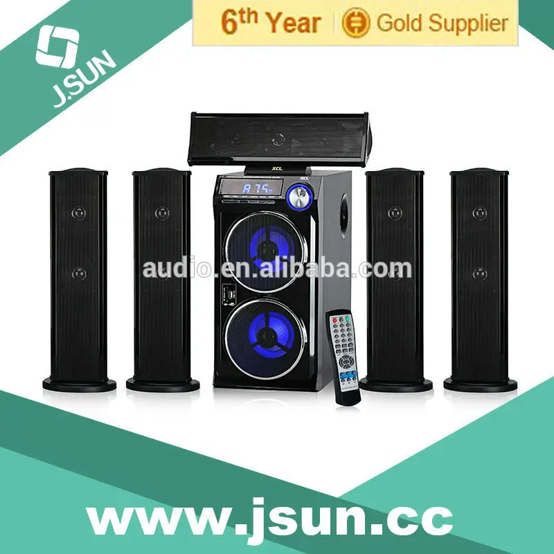 2014 горячей!!! двойной нч-динамик стерео 5.1 fm-радио система домашнего кинотеатра