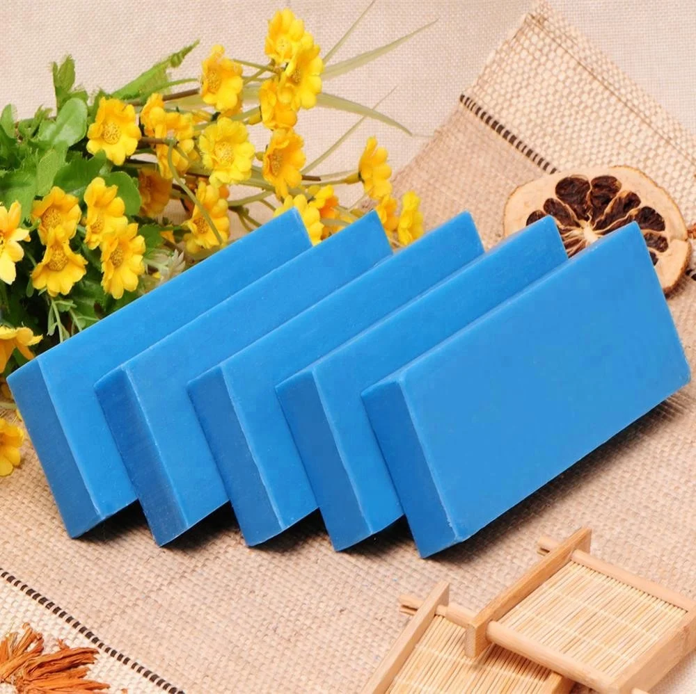 100g 200g 250g 400g Soap making factory blue  laundry soap / clothes washing soap