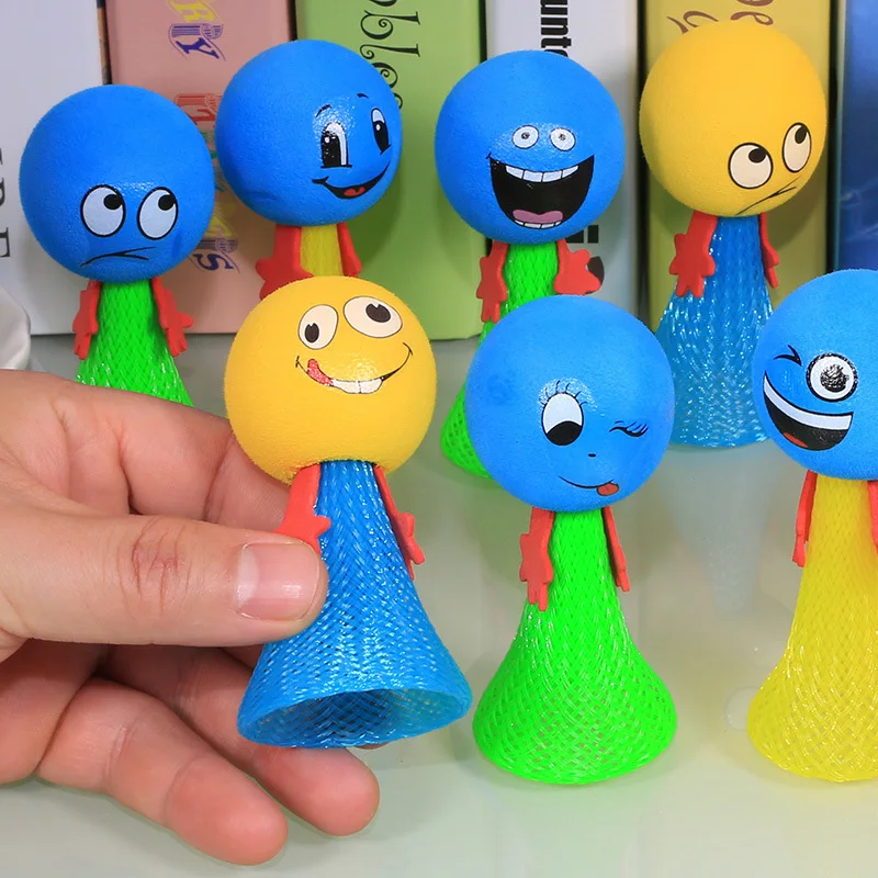 
Funny plastic jumping toy spring bounce toy 