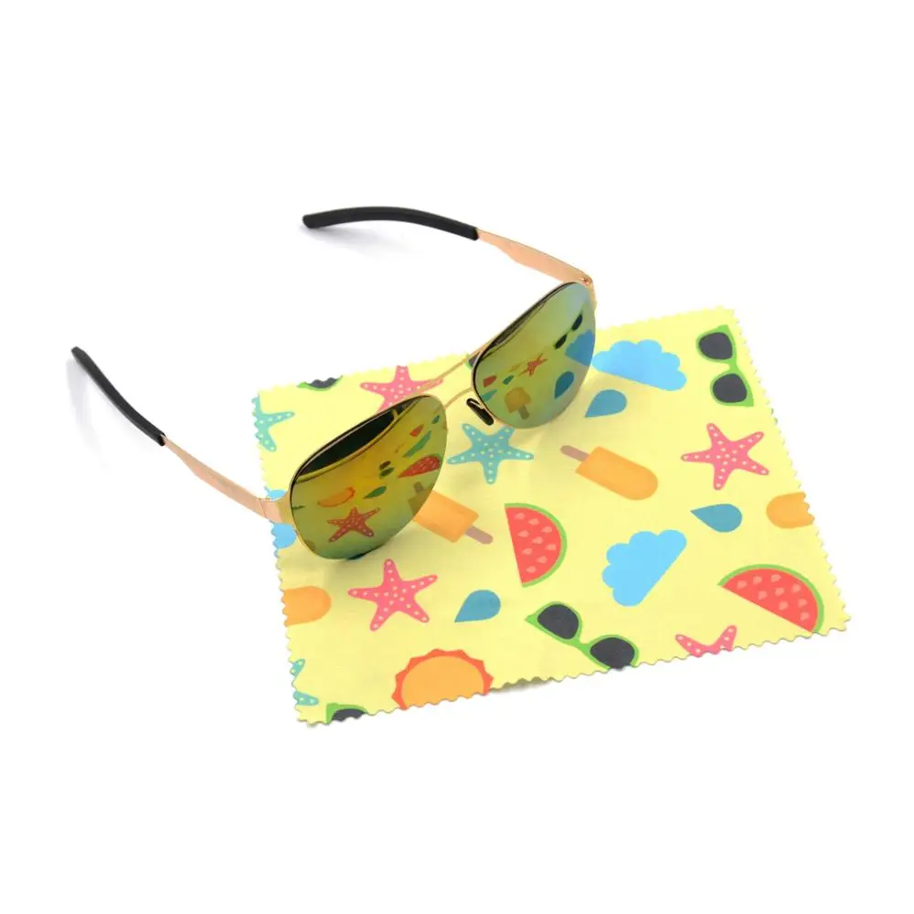 Double Sides OEM Microfiber Cleaning Cloth Cleaner For Eyeglass