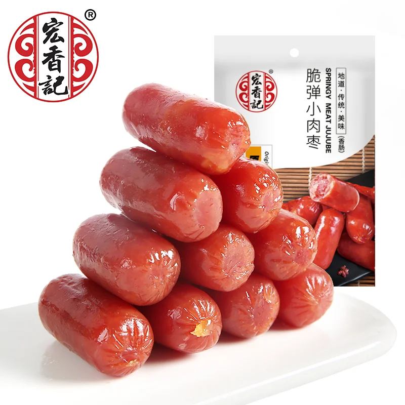 Hongxiangji Xiangchang здоровая закуска сушеная свинина Интернет оптовый магазин мясо колбаса 58 г оригинальная свиная колбаса