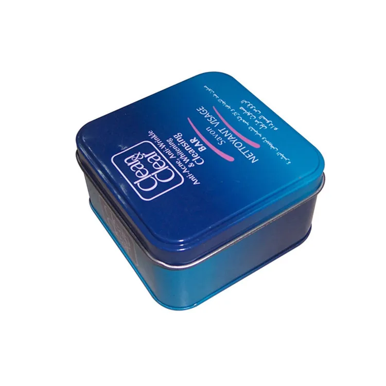 Gift Square Metal Tin Boxes Tin Boxes With Sponge