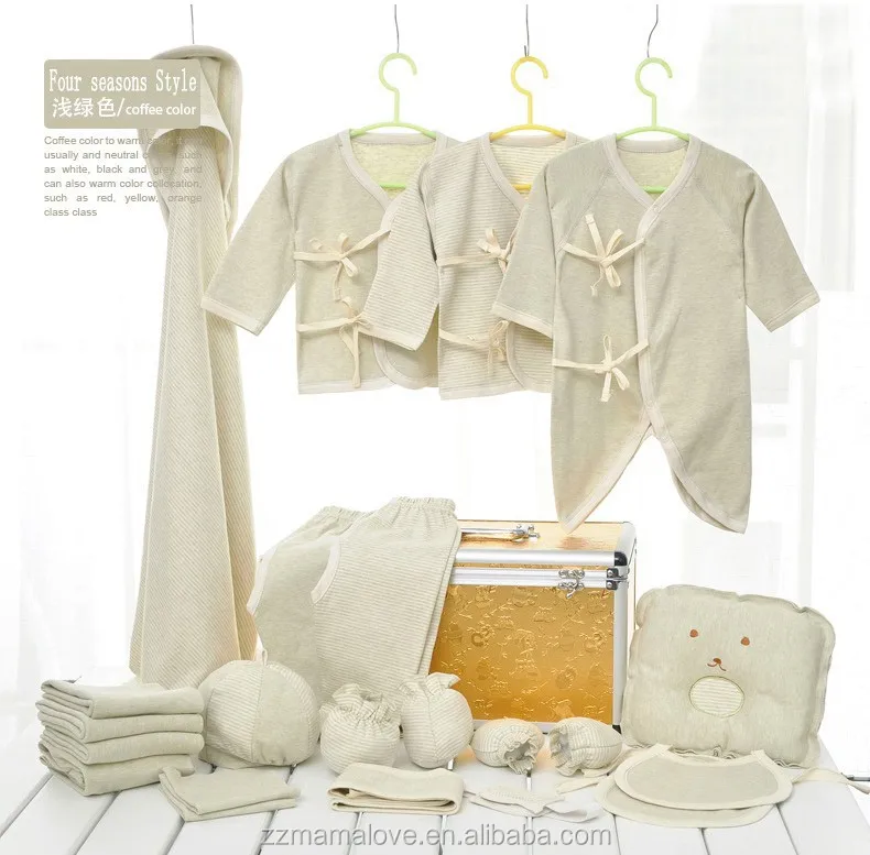 Wholesale newborn baby girls clothes cotton 22pieces 0-6months infants baby girl boys clothing set baby gift set without box