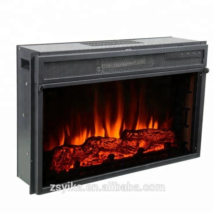 Built in electric fireplace, wood burning stove electric fireplace and mantel for decoration and heating/