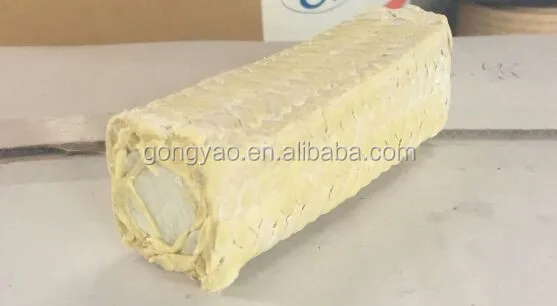 Kevlar  PTFE braided square gland Packing with  aramid in corner