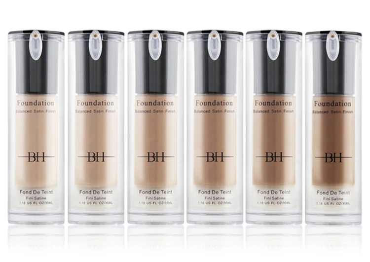 Vegan waterproof liquid balanced satin foundation mineral foundation