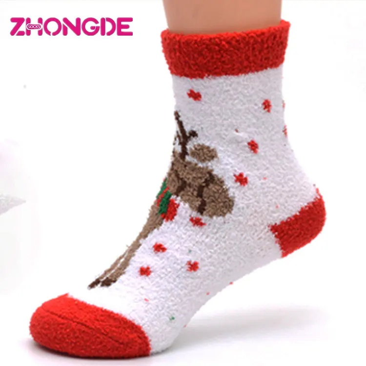 
Милый дизайн, индивидуальные зимние детские теплые толстые пушистые носки 