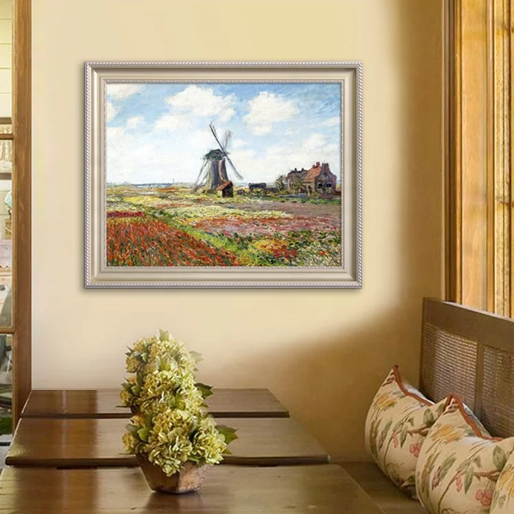 
Old Master Claude Monet Famous Windmill Oil Painting Reproduction for Hall Decoration hotels 