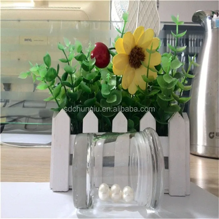 Hot Sales Flat Glass Lid Cylinder Shape 3oz 90ml Glass Candle Jar with Silicon Ring for Candle Making, Empty clear Glass Jar