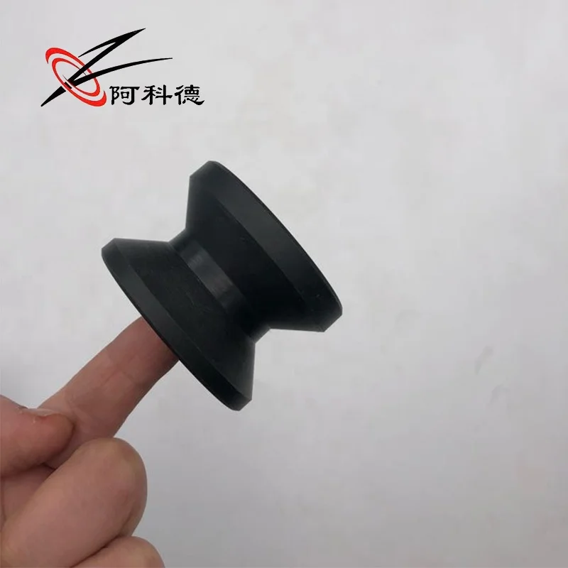 custom plastic nylon wire rope pulley PA66 Nylon Roller wheel for Flat Belt Pulley for Wire Guide