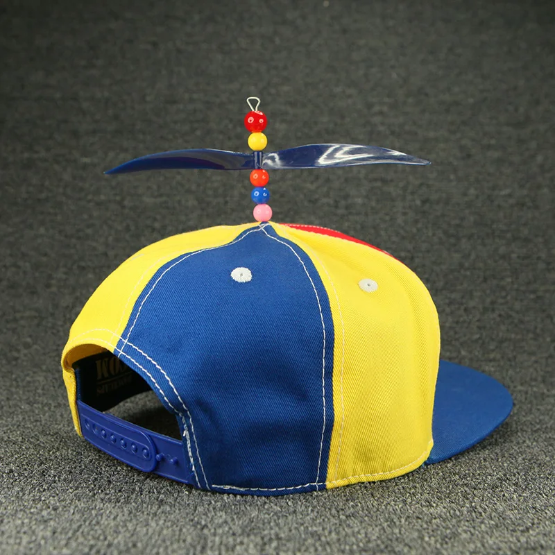 Free Sample Guangzhou Hat Factory Custom Flat Brim Multi Color Baseball Hat Snapback Propeller Cap
