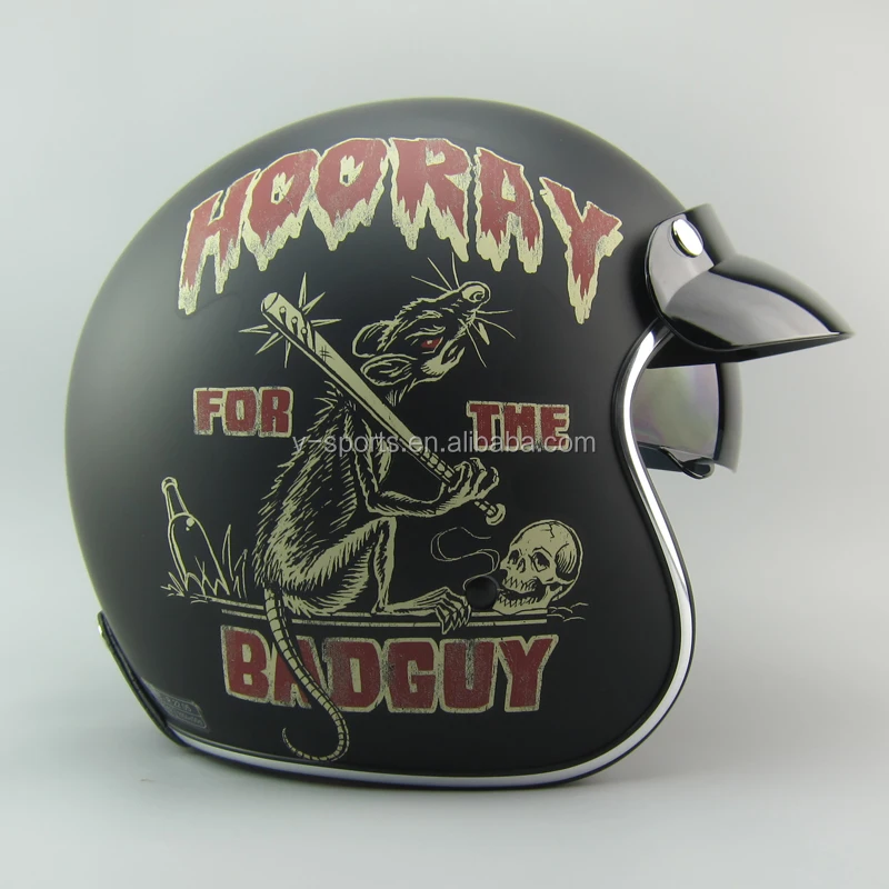 Retro helmet TORC T57 motorcycle helmet for Harley bikes -Dirty Rat