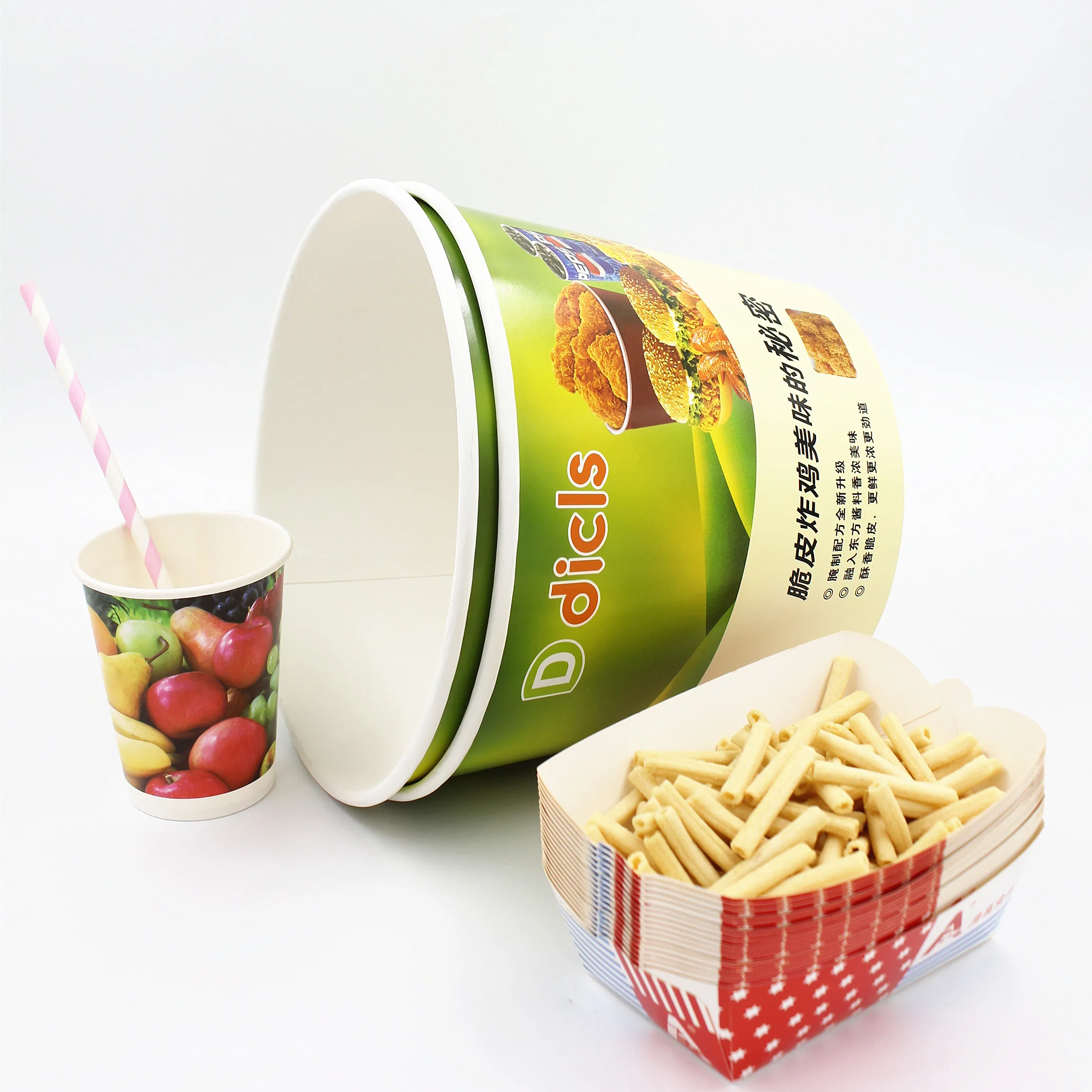 paper food bucket 85oz fried chicken bucket
