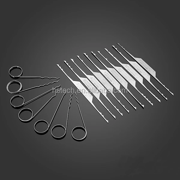 Hot sale Wave Brush Hook lockpicking set with 17 lock pick up locksmith