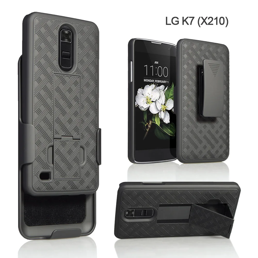 Для кейс для LG бумажник для карт/со стендом/флип кейс для чехол кейс для один цвет твердый искусственная кожа LG K7