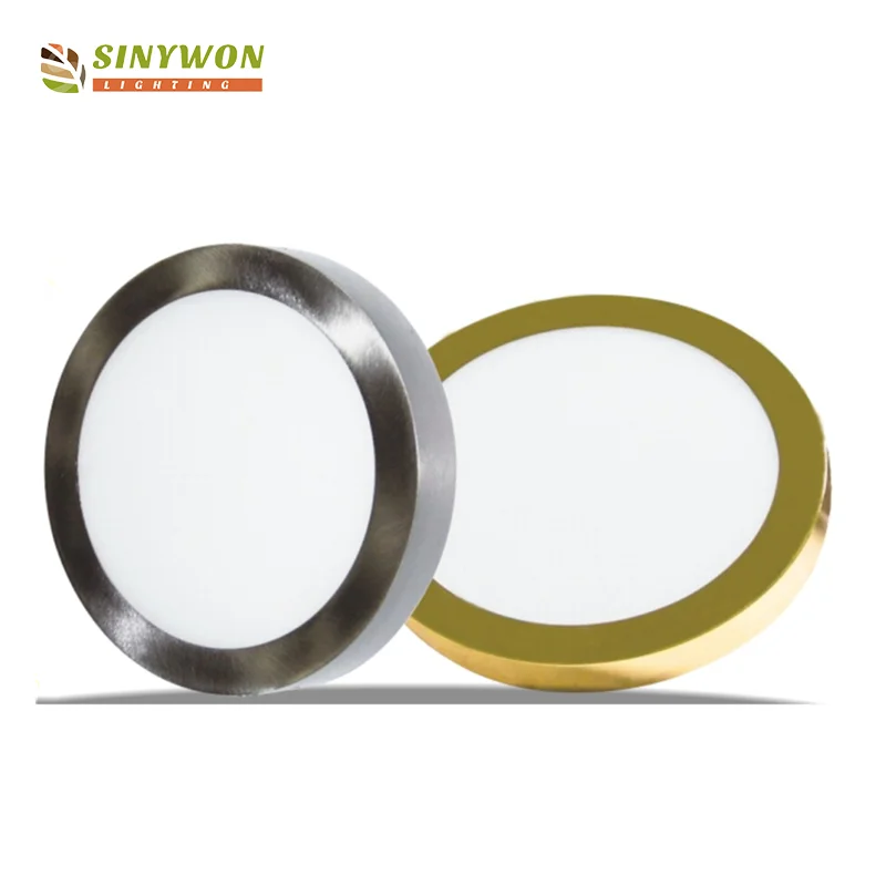 High Lumen Gold Silver Case 6W 12W 18W 24W Standard Sizes Panel Led Light