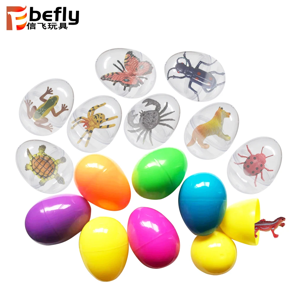 Promotional bulk 2021 funny small bath bomb figure gift mini plastic animal OEM capsule toy 20-60mm