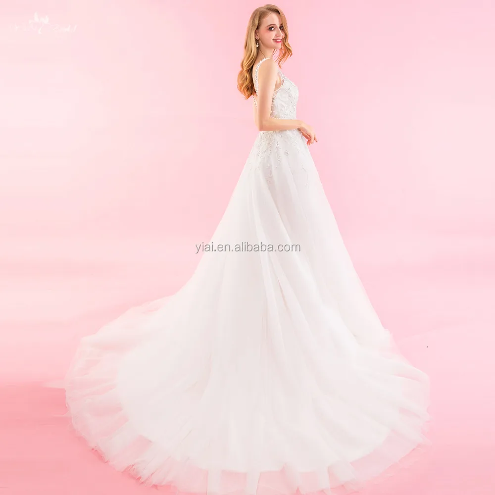 RSW1329 A Line Crystal Beads For Luxury Wedding Dress