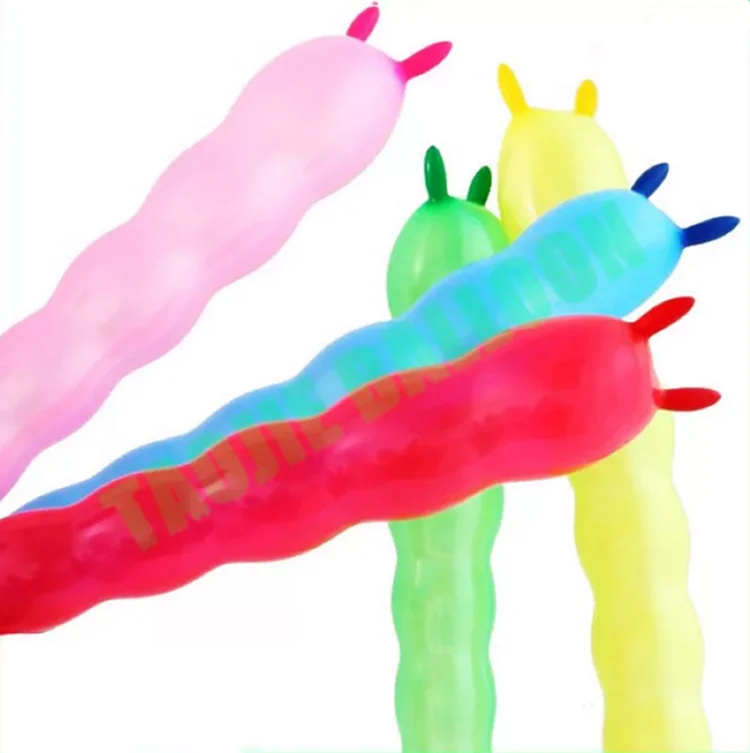 Fashiohn New Design Latex Caterpillar Shape Balloon Animal Bug Shape Latex Balloon for Kids