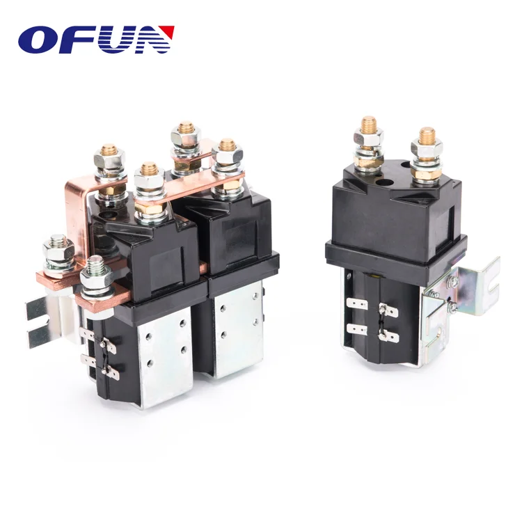 OFUN ZJWT100A 12 24 36 48 Volt Dc Relay Contactor Magnetic For Pump Motor