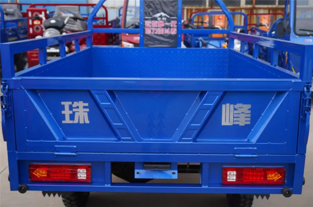 China Manufacture Big Carriage High Quality Carry Cargo Gas Motorized Adult Tricycle Cargo Tricycle Motorcycle