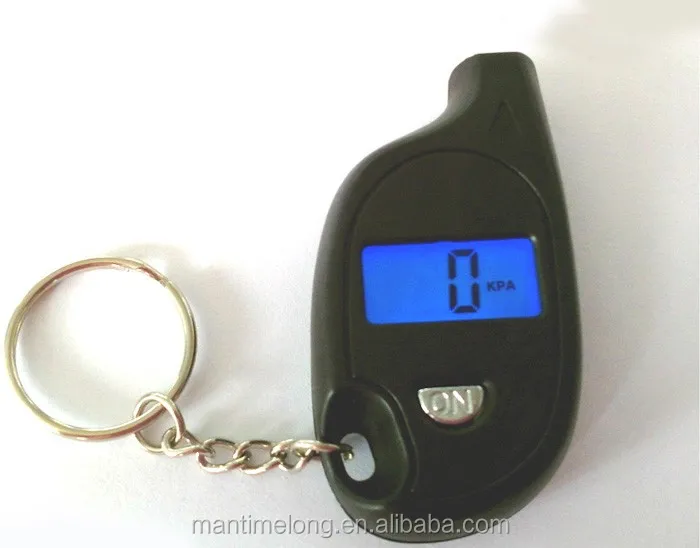 Mini Keychain LCD Digital Tire Tyre Air Pressure Gauge For Car Auto Motorcycle
