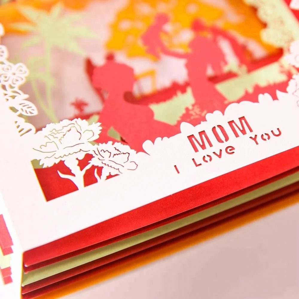 Бумажная белая Подарочная коробка Spiritz на День Матери с карточкой для сообщений для украшения