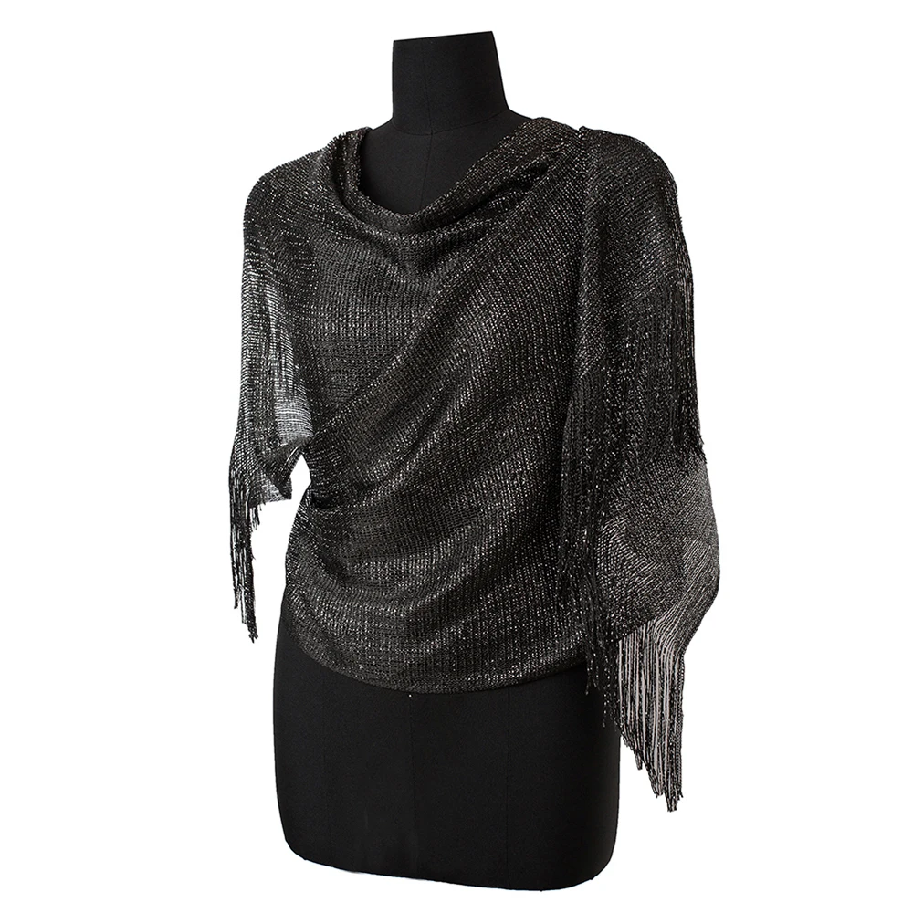 Дешевый оптовый изготовленный на заказ роскошный женский шарф с кисточками