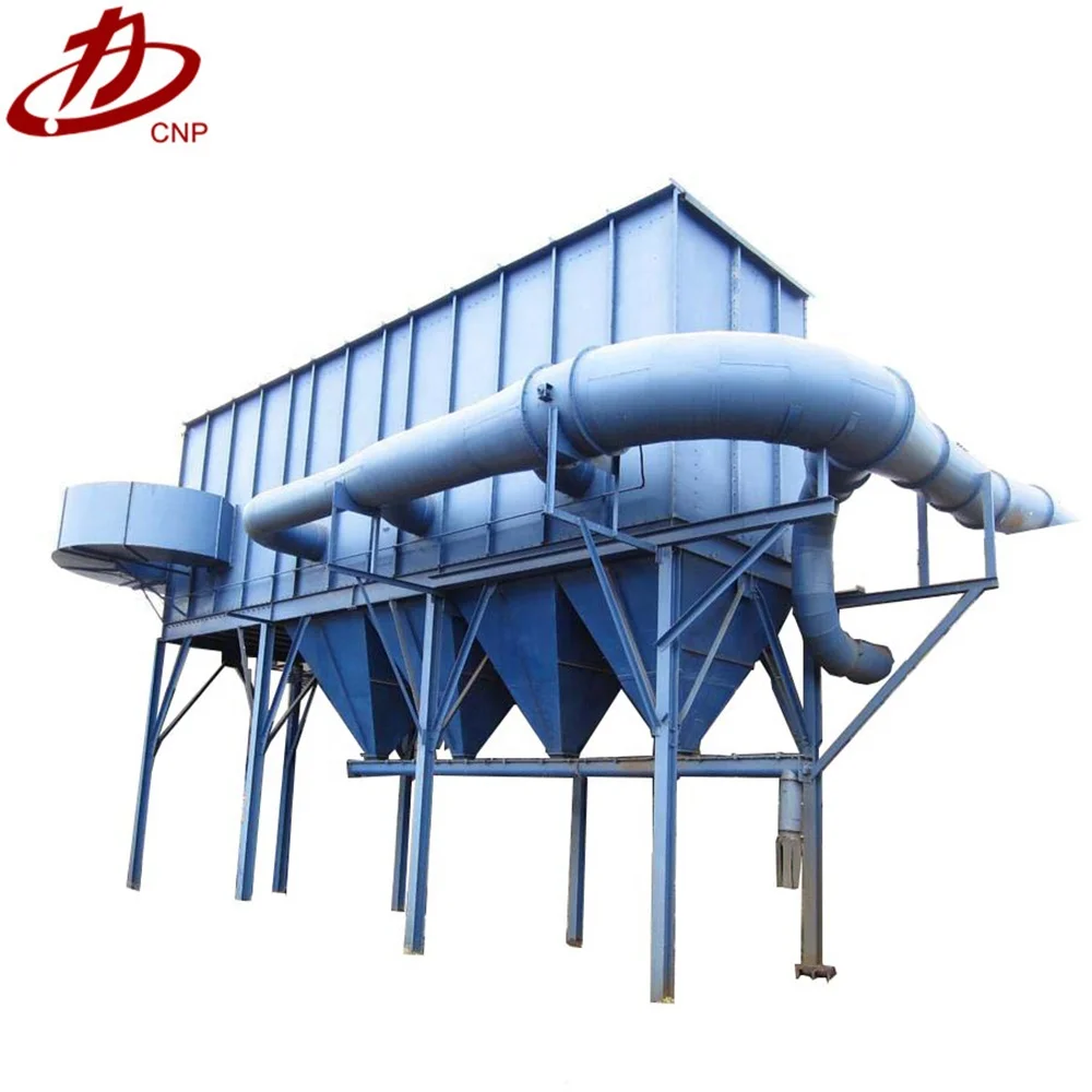 Bag filter dust collector for cement kiln