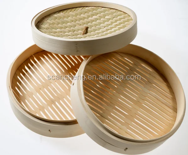 bamboo commercial dumpling steamer