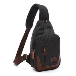 Durable Canvas Single Shoulder Crossbody Messenger Bag Sport Shoulder Bag Men