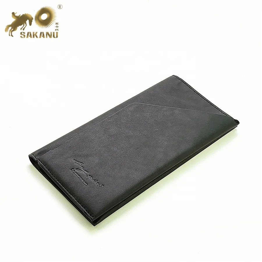 Simple style soft PU leather wallet purse pouch