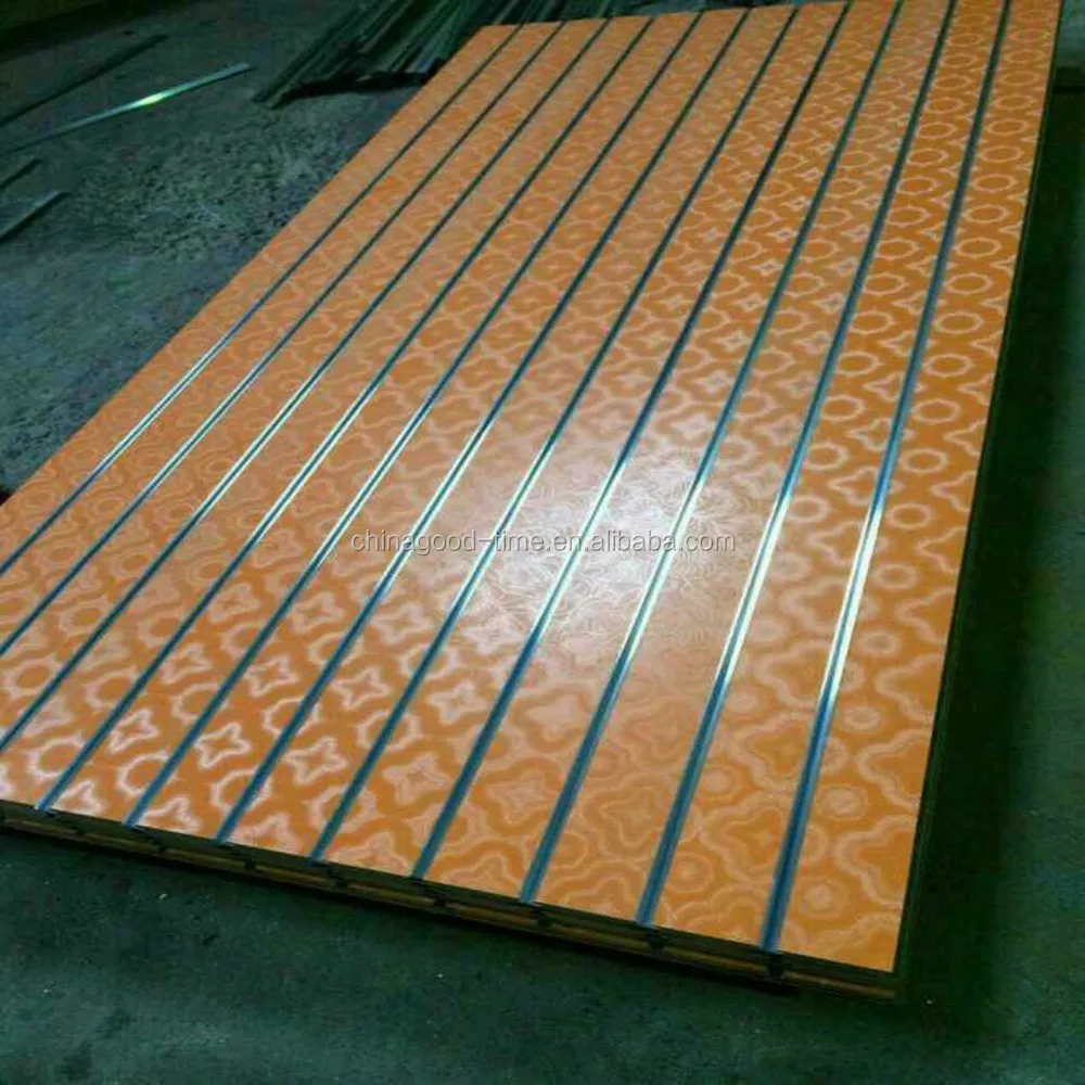 New design melamine MDF slatwall