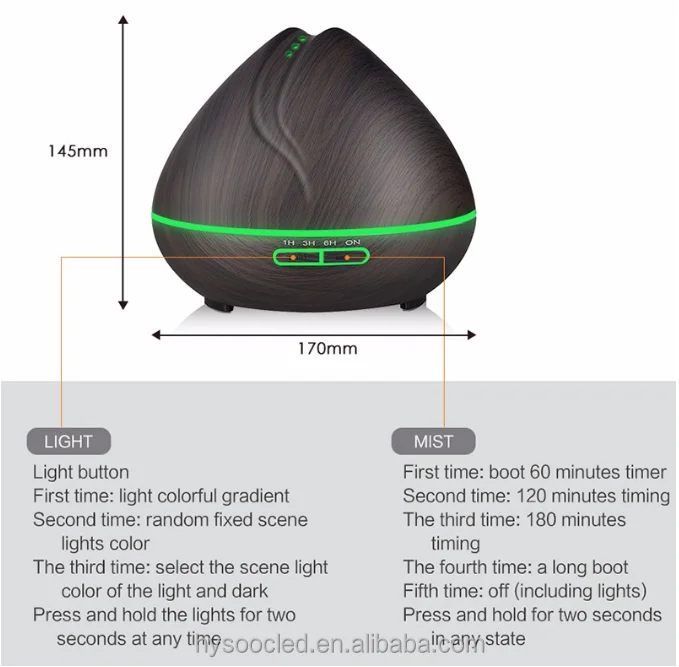 home led ultrasonic diffuser essential oil aroma humidifier diffuser ultrasonic aroma therapy oil diffuser aroma essential