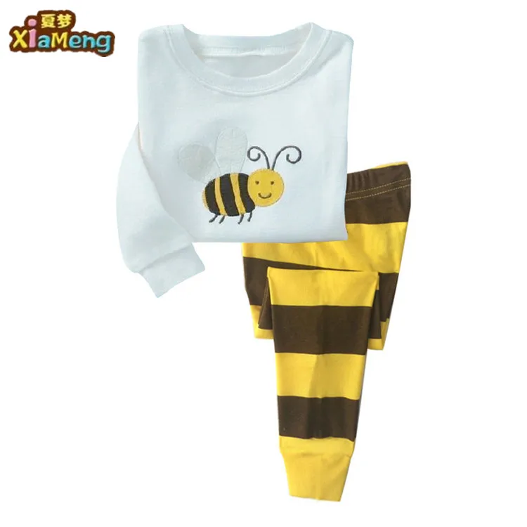 
Hot Sale Long Sleeves Home Wear Boys Suits Children Clothes Children 100% Cotton Pyjamas 