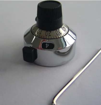 Вращающаяся металлическая хромированная ручка циферблата