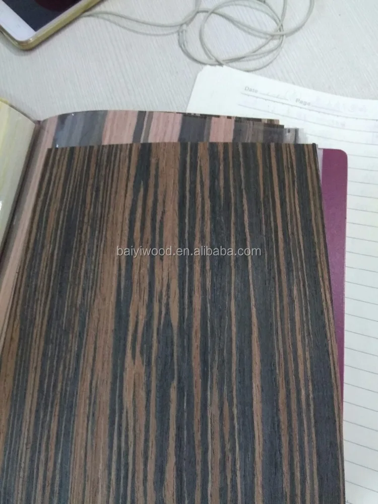 engineered white face veneer ebony wood veneer