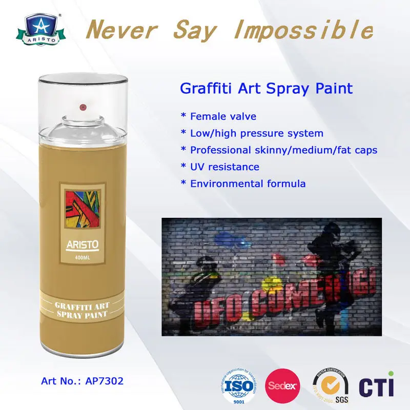 Environmental graffiti aerosol paint, Solvent Based Water Based Graffiti Spray Paint