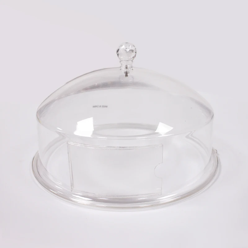 high quality clear transparent crafted acrylic buffet cover lid food dome cover case